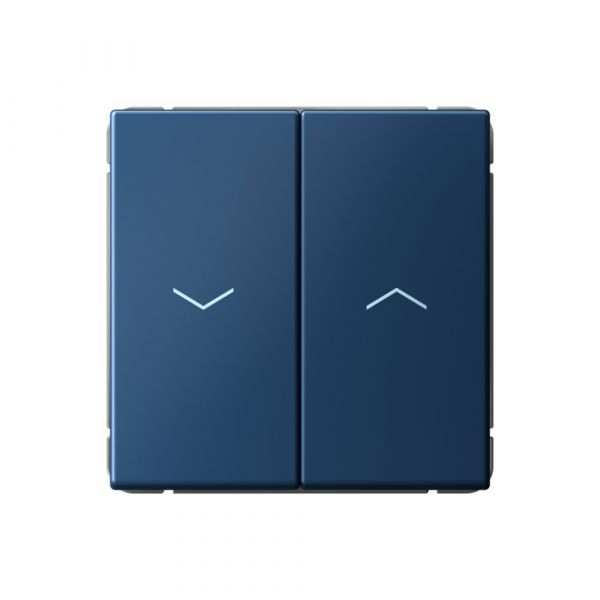 ARTGALLERY 2-клавишный ВЫКЛЮЧАТЕЛЬ ДЛЯ ЖАЛЮЗИ, 2х сх.4, 10А, механизм, быстрозажимные клеммы, АКВАМАРИН