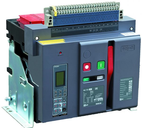 Выключатель автоматический воздушный стационарный 3P 3200А 80кА расцепитель Н ВА-732