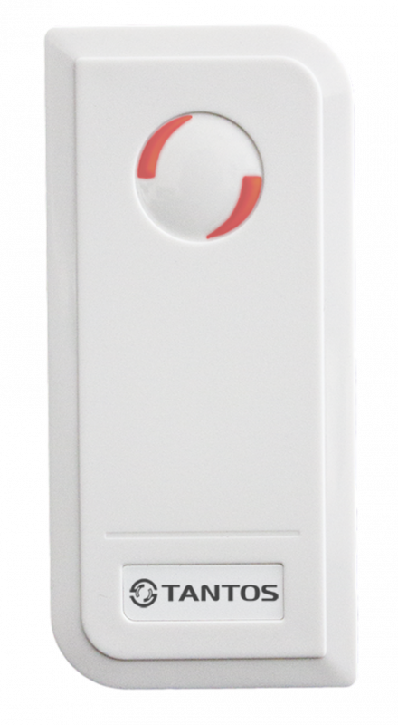 Контроллер доступа со встроенным считывателем идентификаторов в корпусе белого цвета