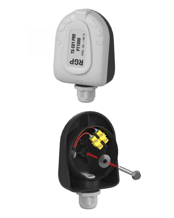 Датчик температуры от -50 до +100 C, PT 100, наружного воздуха