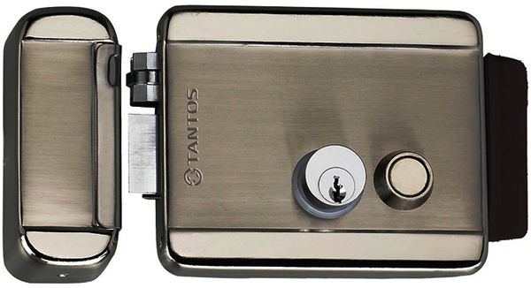 Замок накладной универсальный с блокировкой кнопки в 2-х положениях