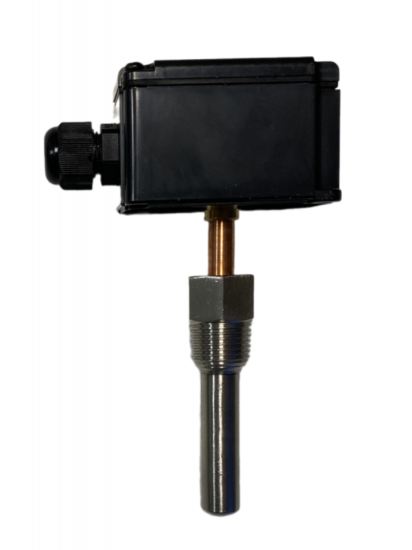 Датчик температуры погружной, -50...+150 град NTC10к 100мм с гильзой 50мм