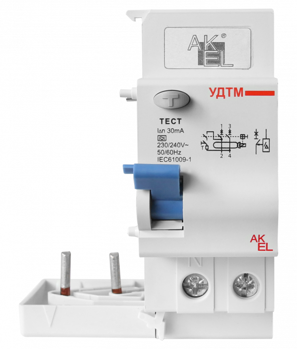 Устройство дифференциального тока УДТМ-AKSOL-2P 30mA ТипA 2P/230VAC/30mA