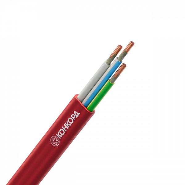 Кабель силовой ВВГ-Пнг(А)-FRLS 3х2,5ок(N, PE)-0,66 красный (бар) ТРТС