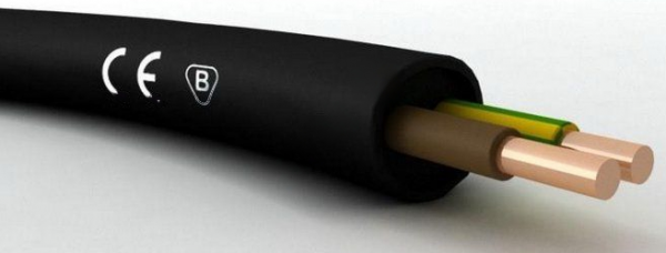 Кабель силовой ВВГ 2х2,5 ок (N) - 1 ТРТС