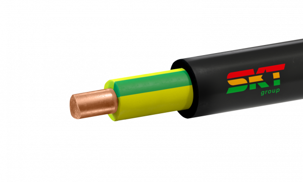 Кабель силовой ВВГнг(А)-LS 1х10ок-0,66 желтый-зеленый ТРТС