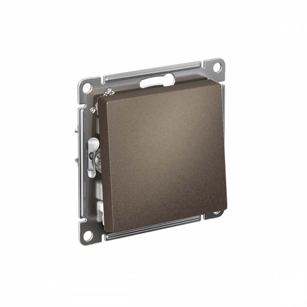 Выключатель одноклавишный ATLASDESIGN схема 1 10АХ механизм мокко