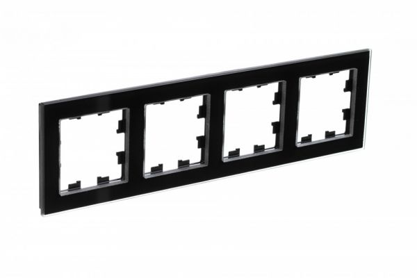 Рамка четырехпостовая ATLASDESIGN NATURE, ОРГАНИЧЕСКОЕ СТЕКЛО ЧЕРНЫЙ