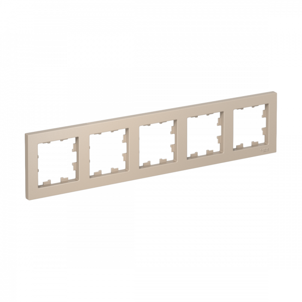 ATLASDESIGN рамка пятипостовая, универсальная, ПЕСОЧНЫЙ