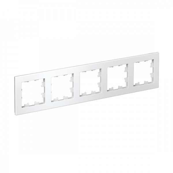 Рамка пятипостовая ATLASDESIGN универсальная белый