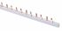 Шина гребенчатая /Шина соединительная 2P 63А 1 м. 27х2 контактов ШС-101