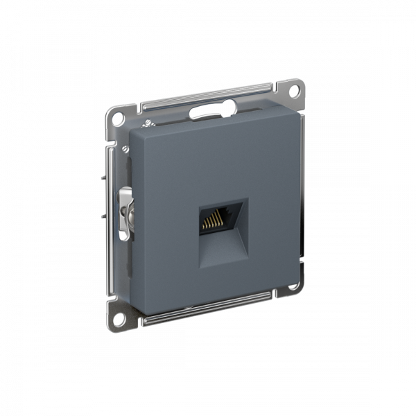 ATLASDESIGN РОЗЕТКА компьютерная RJ45, кат. 6A, механизм, ГРИФЕЛЬ