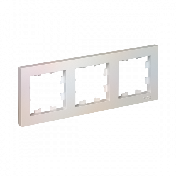 Рамка трехпостовая ATLASDESIGN универсальная жемчуг