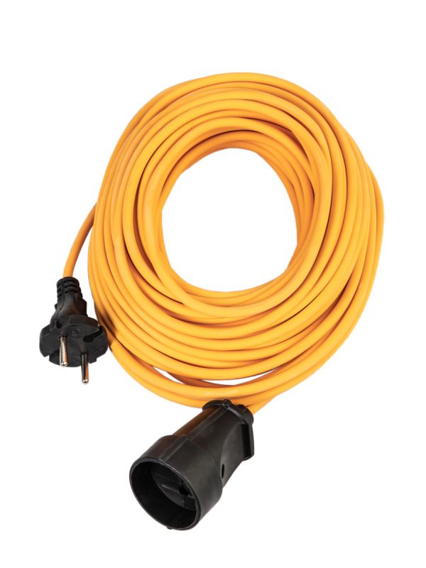 Удлинитель шнур 20м 1 гнездо ПВС 2*0.75 мм 10A 220В 2200Вт Россия УХ10