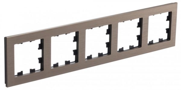 ATLASDESIGN NATURE рамка пятипостовая, МЕТАЛЛ ЛАТУНЬ