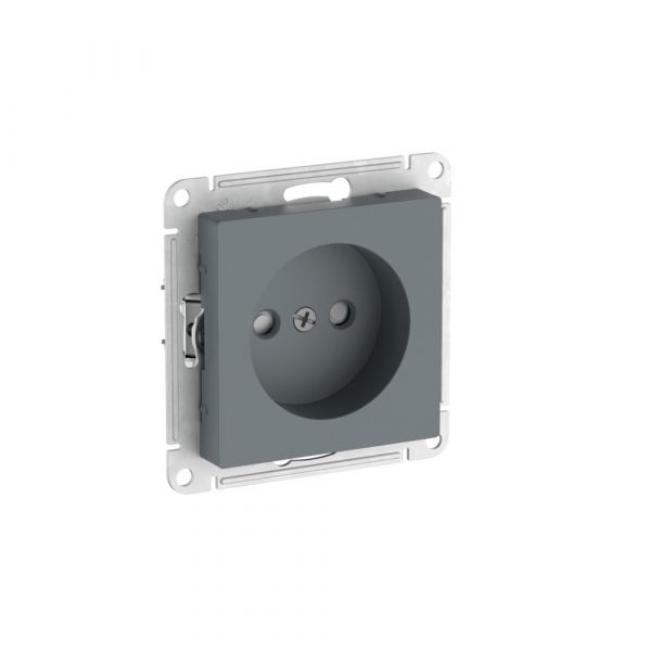ATLASDESIGN РОЗЕТКА без заземления со шторками, 16А, быстрозажимные клеммы, ГРИФЕЛЬ