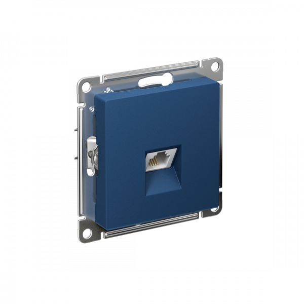 ATLASDESIGN РОЗЕТКА телефонная RJ11, механизм, АКВАМАРИН