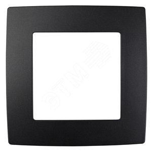 Рамка для розеток и выключателей 1 пост антрацит пластик ЭРА 12 12-5001-05