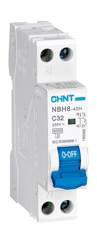 Авт. Выкл NBH8-40 1P+N 40A 4.5kA х-ка C (CHINT)