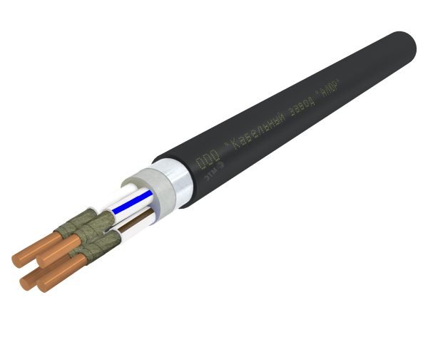 Кабель силовой ВВГЭанг(А)-FRLS 4х1.5 ок(N)-0.66 Ч. бар