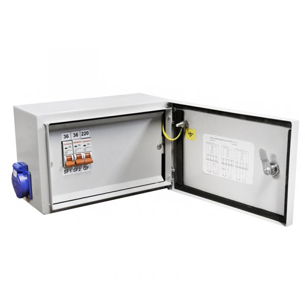 Ящик с понижающим трансформатором ЯТП-0,25 220/36 3авт. IP54