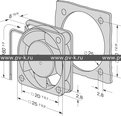 EBMPAPST 255N (25x25)