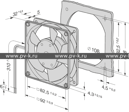 EBMPAPST 3312L (92x92x32)