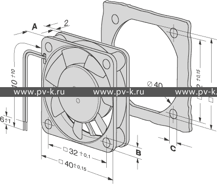 EBMPAPST 412F (40x40x10)