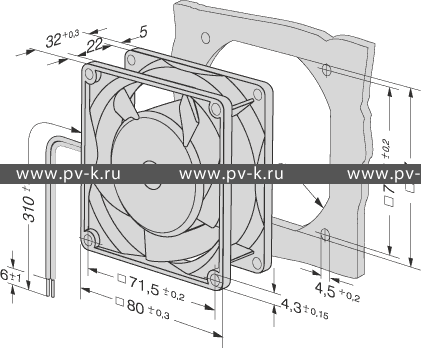 EBMPAPST 8312HL (80x80x32)