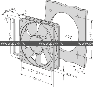 EBMPAPST 8414NL (80x80x25)