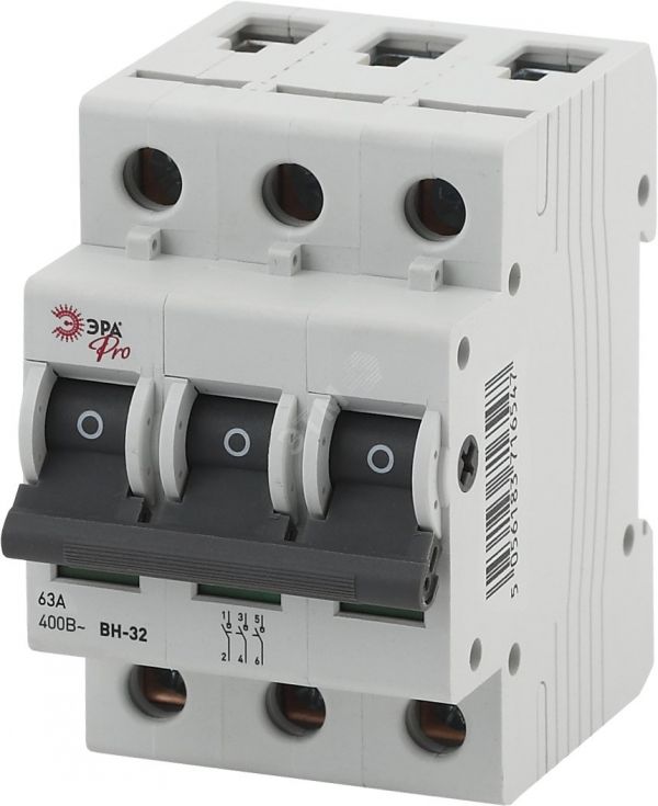Выключатель нагрузки (мини-рубильник) ВН-32 3P 125A NO-902-166 Pro