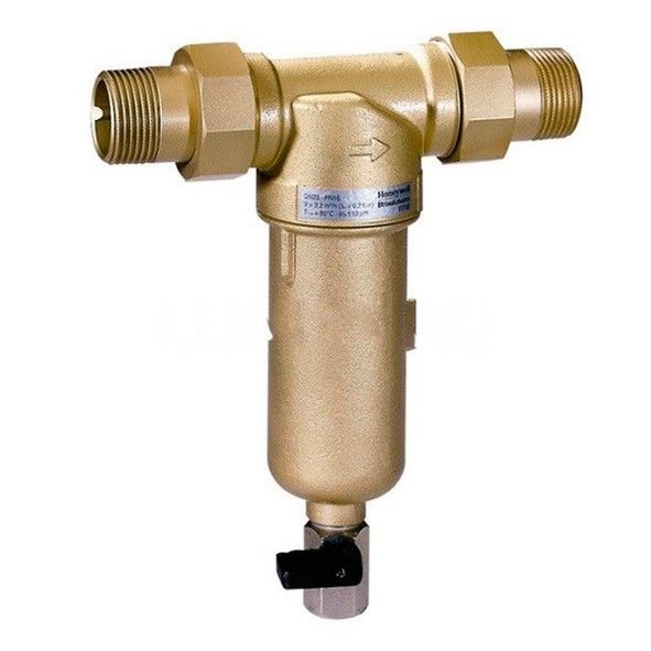 Фильтр сетчатый для горячей воды с прямой промывкой MiniPlus-FF06, Honeywell Braukmann