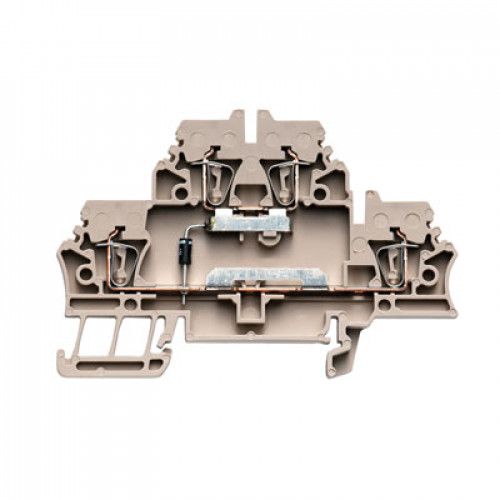 1690030000 СПЕЦ.ЦЕНА Двухъярусная клеммная колодка ZDK 2.5/1.5/D/2, с электронным компонентом Weidmueller
