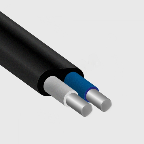 Кабель силовой АВВГ 2х6 -0.66 плоский однопров    олочный