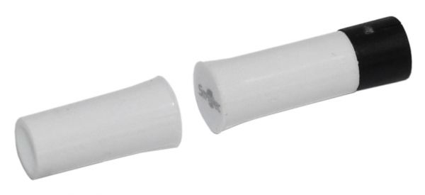 Датчик магнитоконтактный, НЗ, белый, врезной для деревянных дверей миниатюрный, под винт, зазор 25 мм