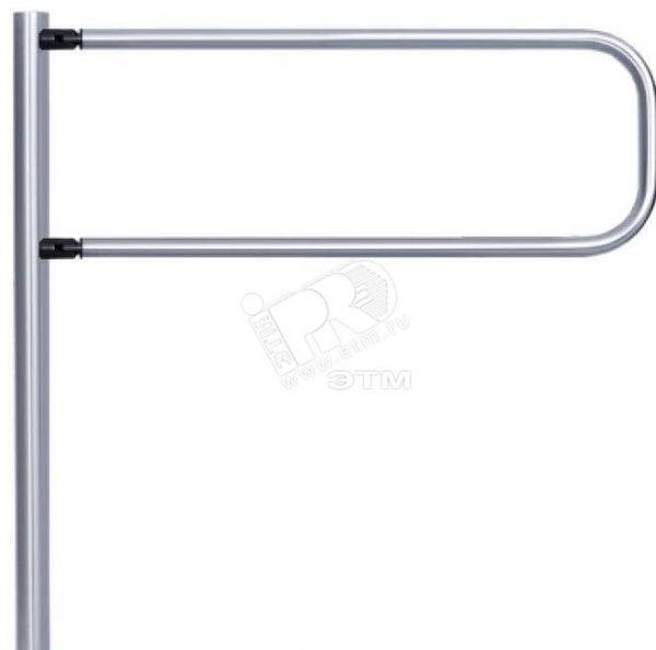 Створка поворотная с шарнирами черного цвета 1.2 м