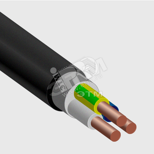 Кабель силовой ВВГнг(А)-LS 3х10ок-0,66 ТРТС однопроволочный