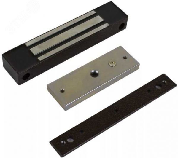 Замок электромагнитный ML-180KB с планкой IP67 12В усилие 200 кг коричневый