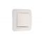 Выключатель одноклавишный, белый