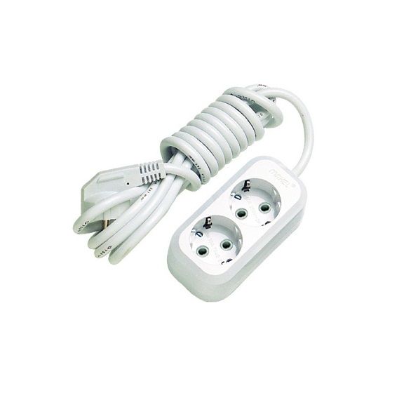 Удлинитель 2x5 м с заземлением