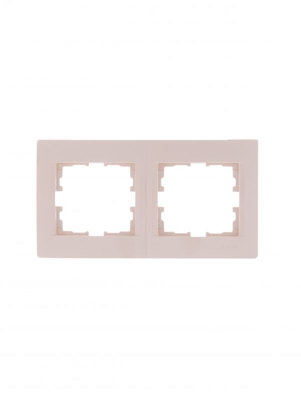 KARINA Рамка 2-ая горизонтальная б/вст крем (10шт/120шт)