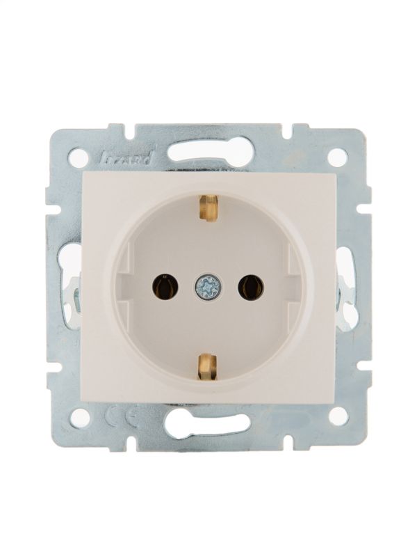 KARINA Розетка с/з керамика жемчужно-белый перламутр (10шт/120шт)