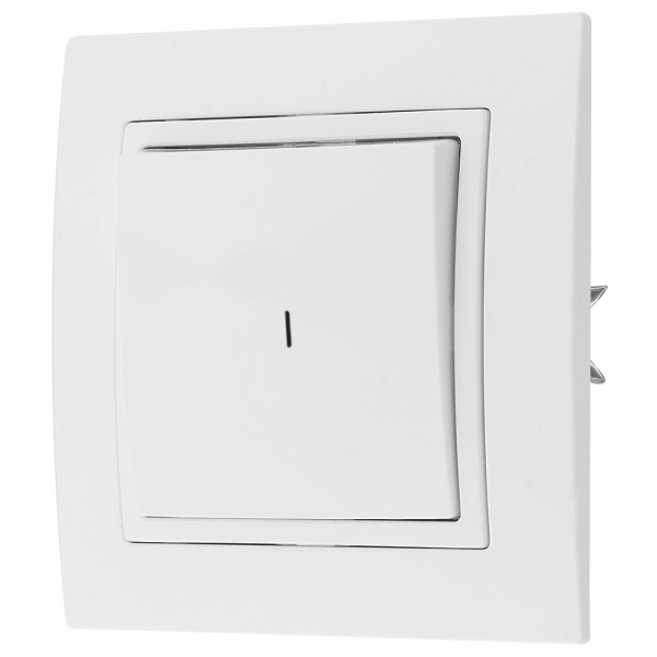 Беларусь Выключатель одноклавишный скрытый с индикацией