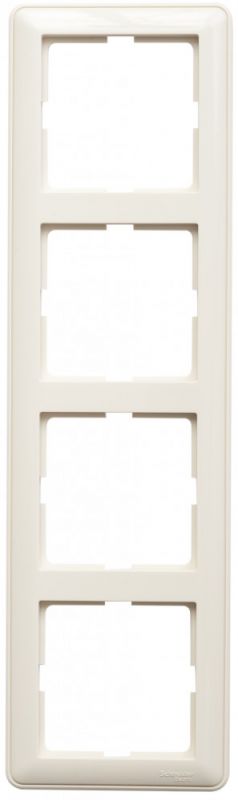 W59 Рамка 4 поста бежевая