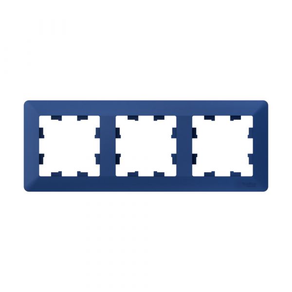 ATLASDESIGN AIR 3-постовая РАМКА, АКВАМАРИН/дымчатый черный