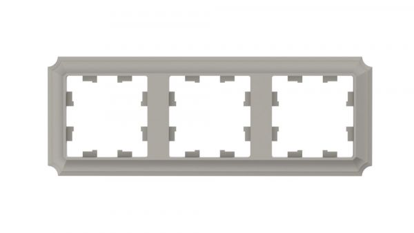 ATLASDESIGN ANTIQUE 3-постовая рамка, универсальная, ШАМПАНЬ