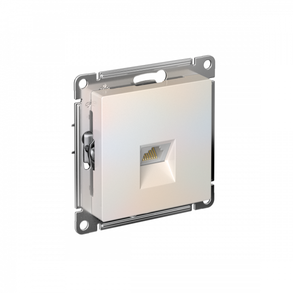 ATLASDESIGN РОЗЕТКА компьютерная RJ45, кат. 6A, механизм, ЖЕМЧУГ