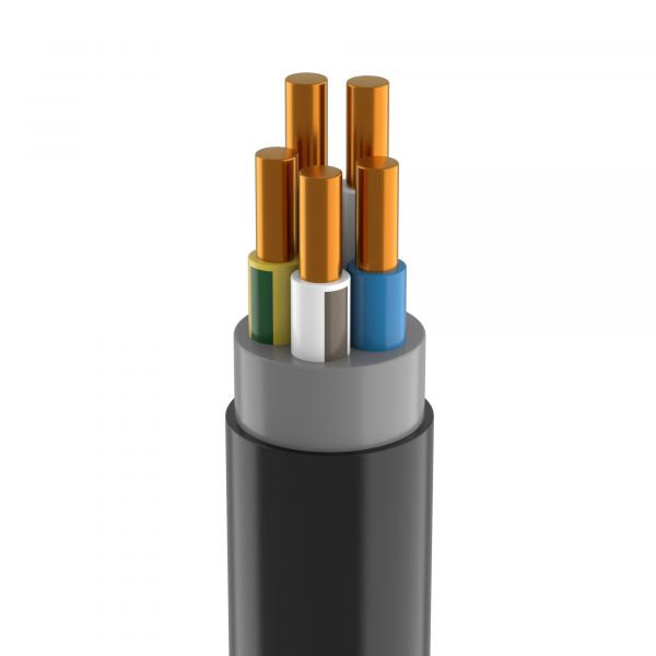 Кабель силовой ППГнг(А)-HF 5х1,5 ок(N,PE)-0,66(100м)