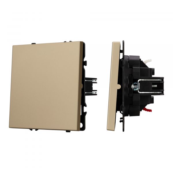 Механизм звонкового выключателя SWT-NOBE-MKR1-SFPL-L-GD 230V, 10A, Золото светлое, 1 пост