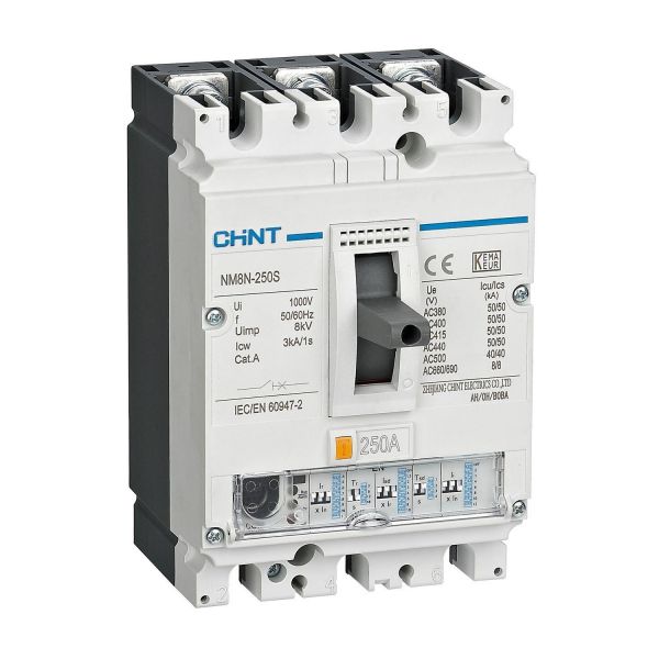 Выключатель автоматический NM8N-250Q EN 3P 160А 70кА с электронным расцепителем (R)